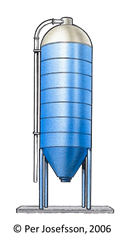 stoccaggio del concime in silos